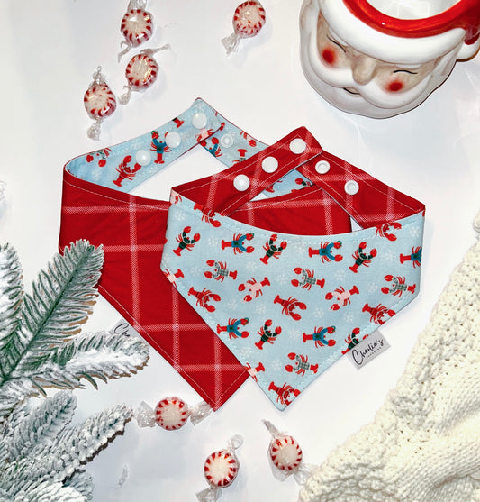 Lobsters in Sweaters/ Red Plaid