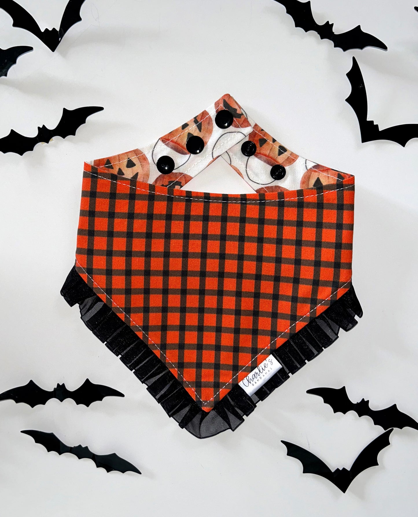 Orange & Black Plaid