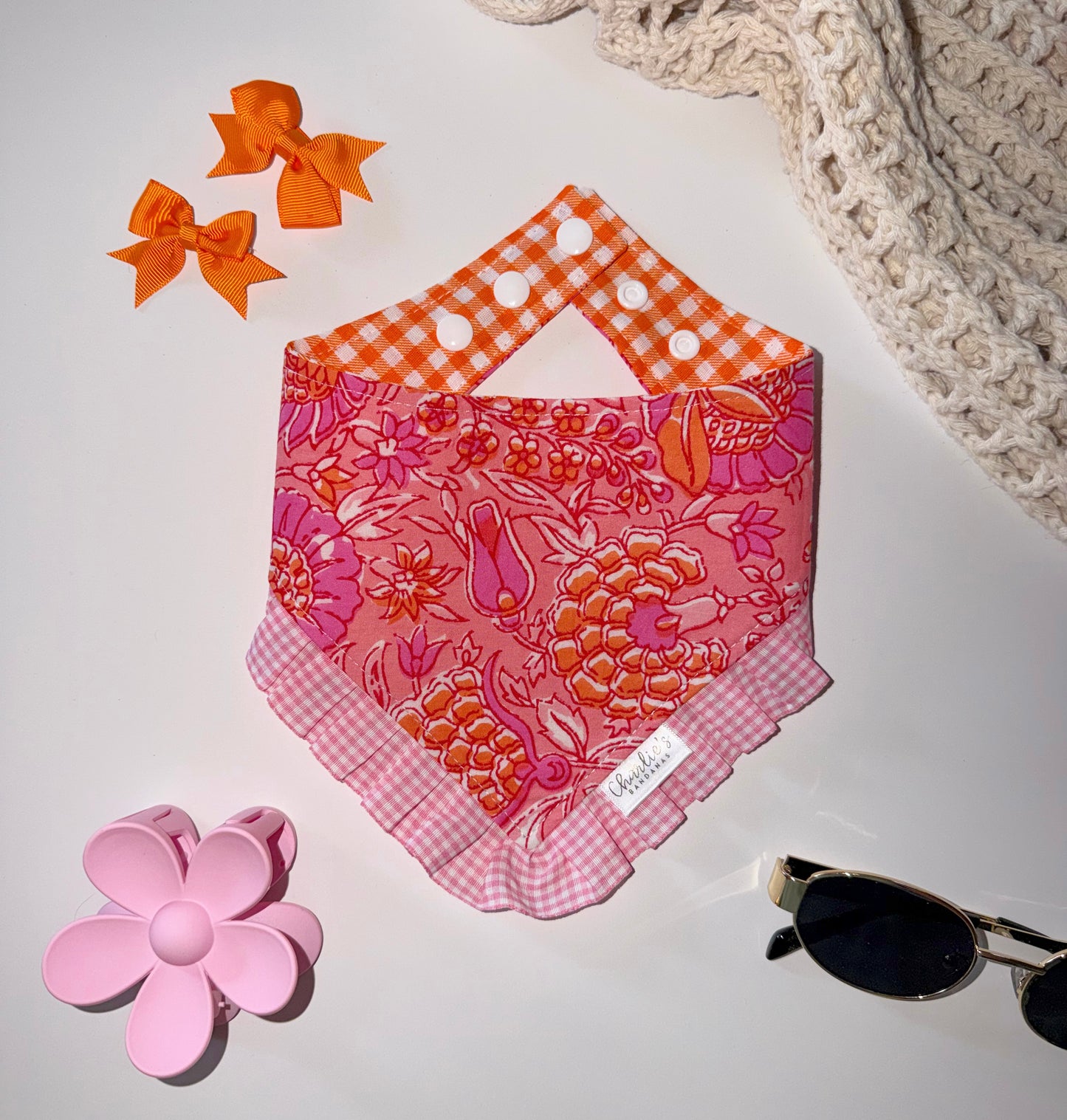 Pink/ Orange Summer Floral