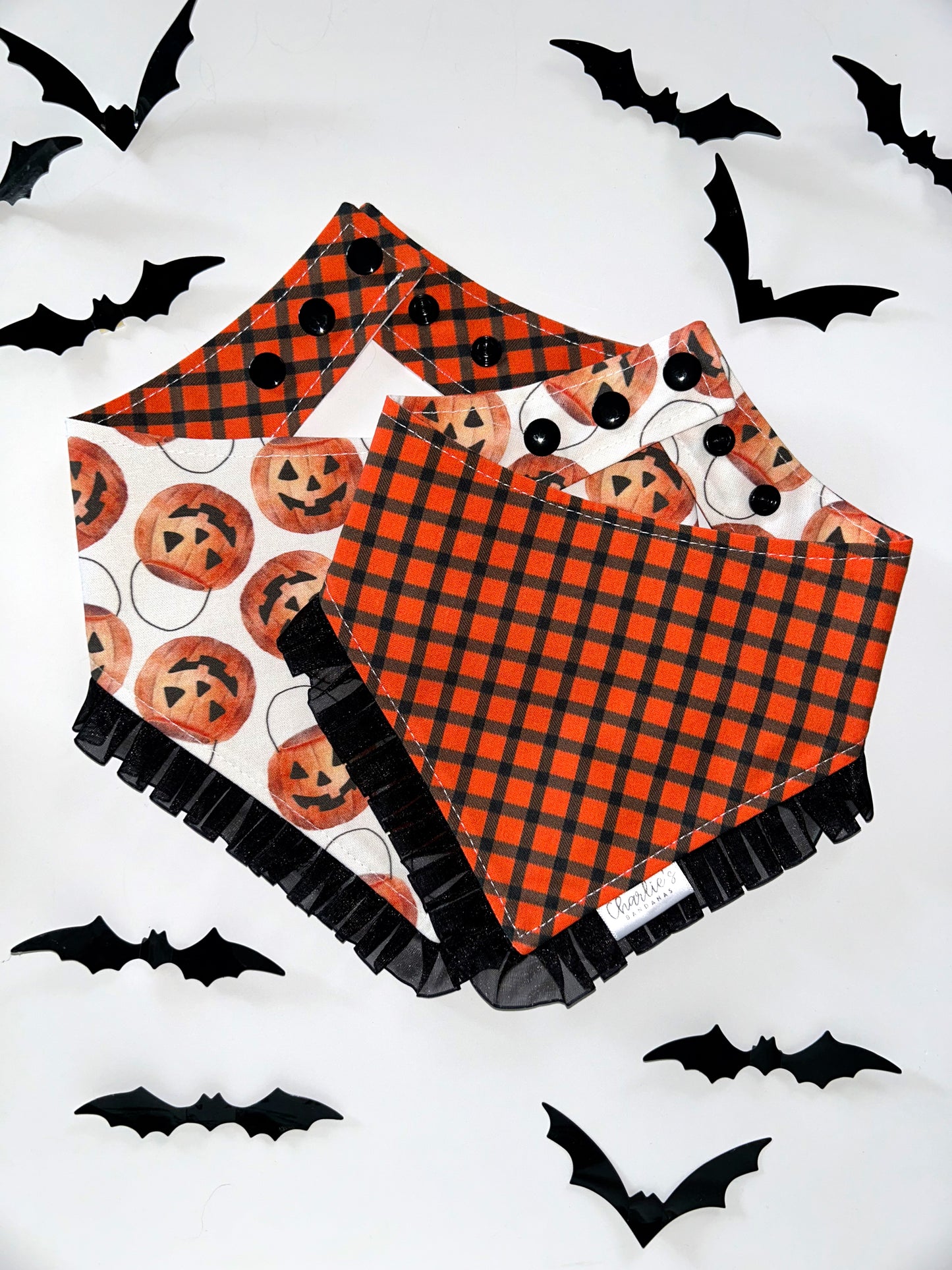 Orange & Black Plaid