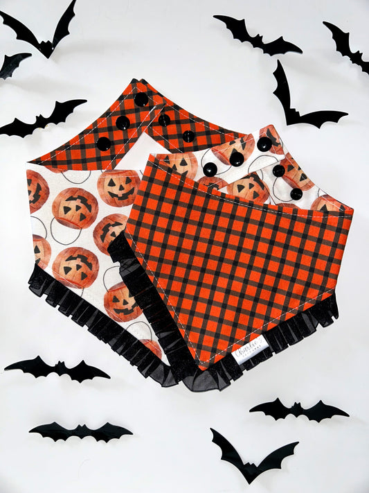 Orange & Black Plaid