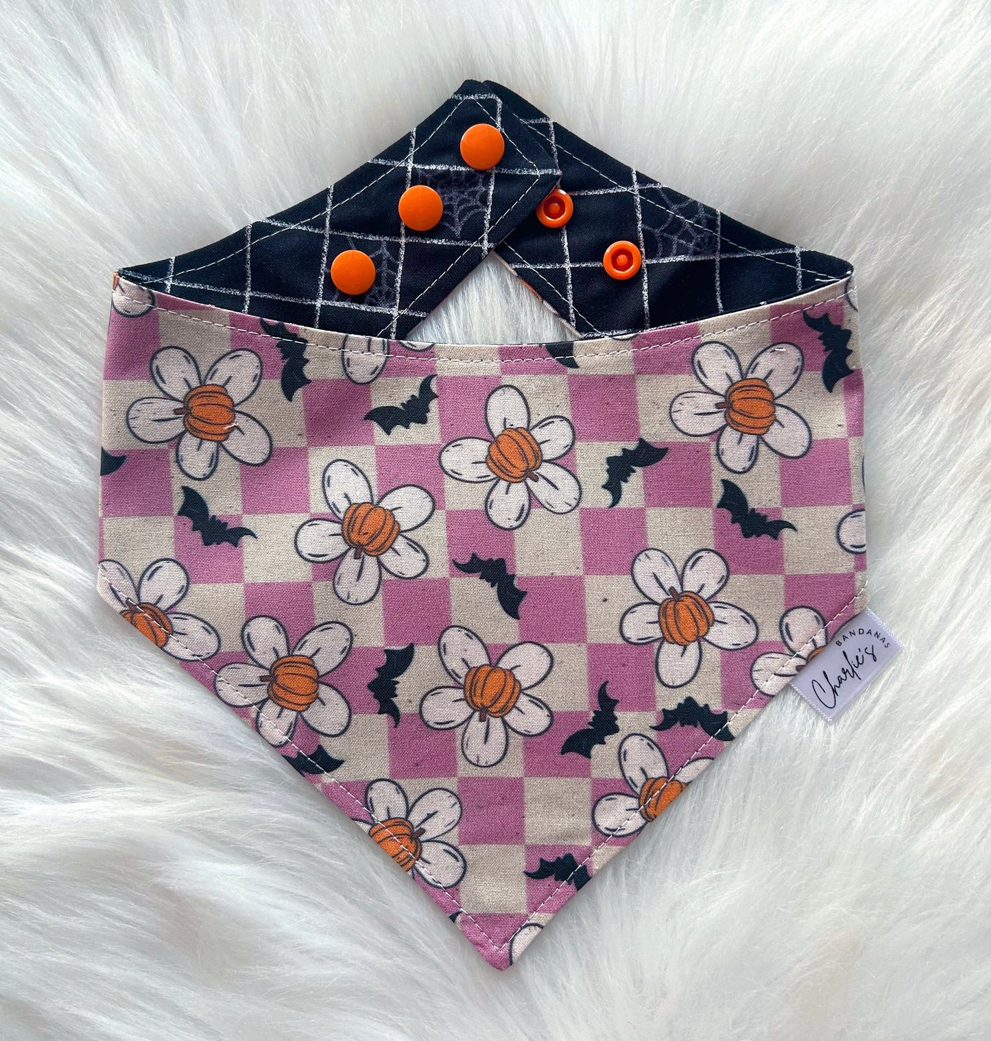 Purple Spooky Checkerboard