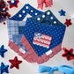 USA Patchwork Flag/ Denim