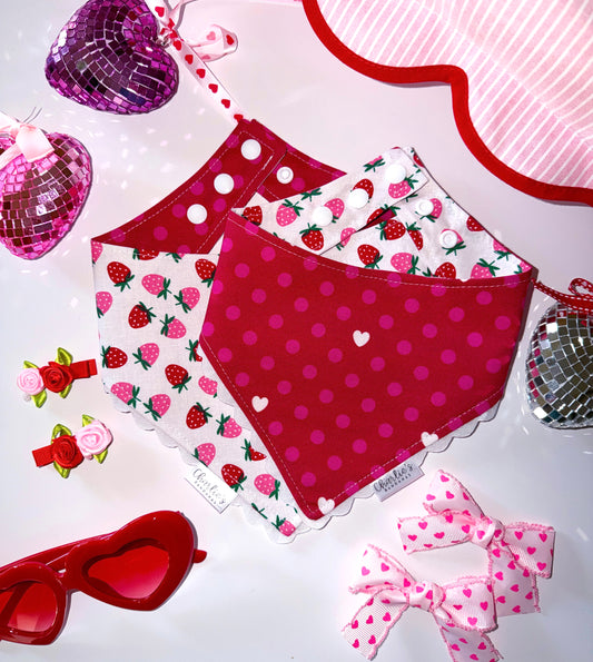 Pink & Red Polka Dots/ Strawberries