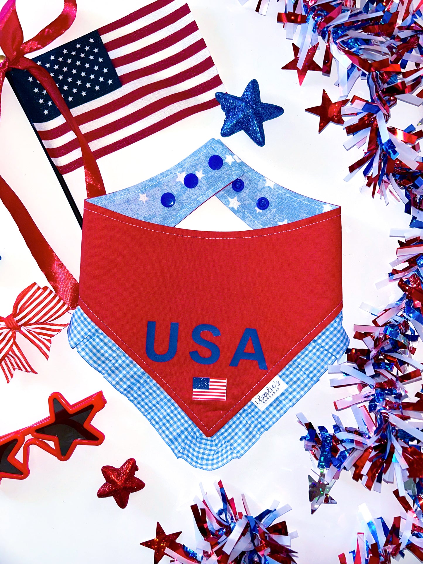 USA Flag Red
