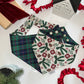 Christmas Bows/ Green Plaid