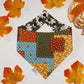 Fall Leaves & Acorns on Green