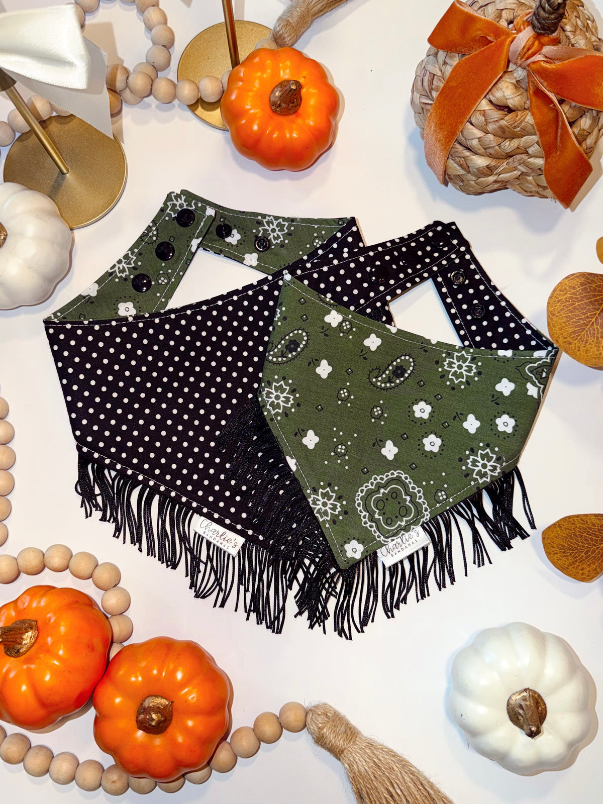 Bandana Print/ Polka Dot