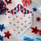 Red & Blue Stripes/ Cherries