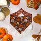Fall Floral/ Burnt Orange Plaid