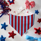 Red & Blue Stripes/ Cherries