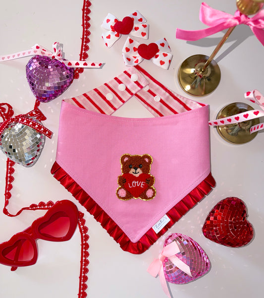 Pink with Teddy Bear Patch