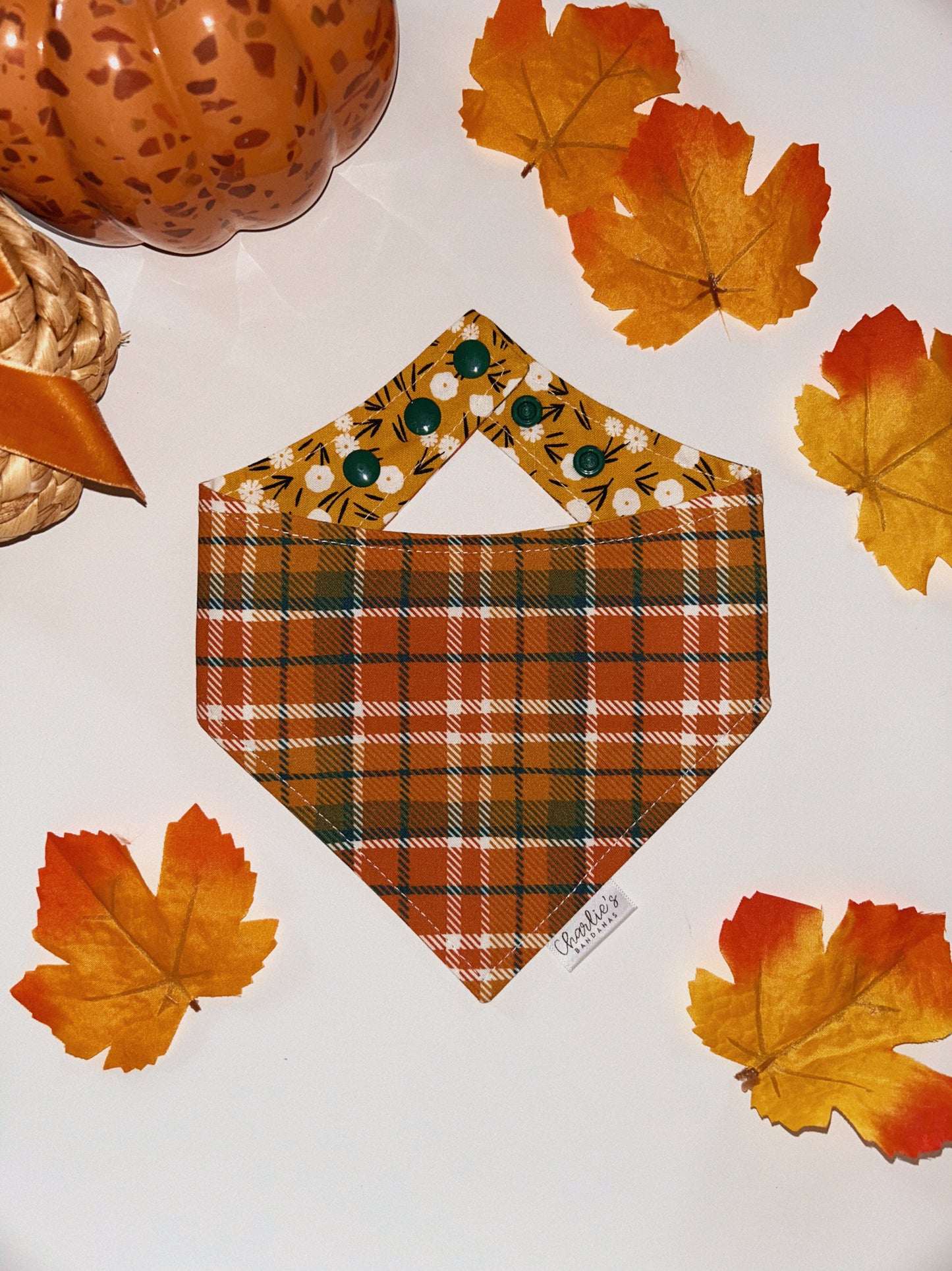 Fall Tartan Plaid - Rust, Green and Yellow