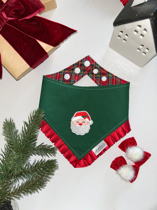 Solid Green/ Christmas Plaid