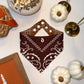 Brown Bandana Print/ Brown Plaid