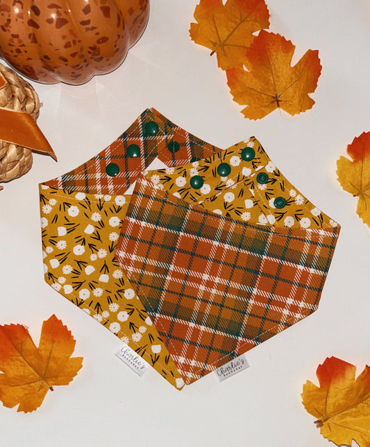 Fall Tartan Plaid - Rust, Green and Yellow