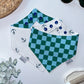 Blue & Green Checkerboard/ Anchors