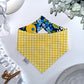 Preppy Hydrangeas/ Yellow Gingham