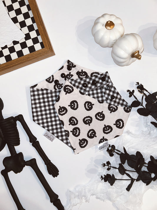Boho Jack-O-Lanterns/ Black Gingham