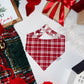 Red Plaid/ Red Toile Christmas