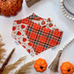 Orange Fall Plaid/ Tossed Pumpkins