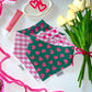 Hearts on Green/ Pink Gingham