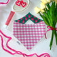 Hearts on Green/ Pink Gingham