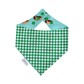 Mallard Ducks on Teal/ Green Gingham
